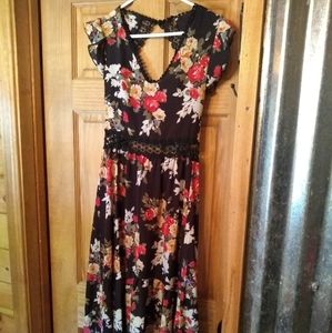 Floral High-Low Dress